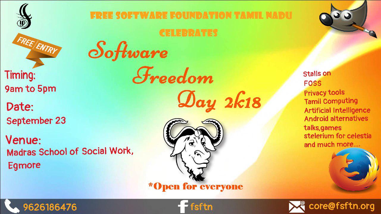 Software Freedom Day 2K18 - Event Report