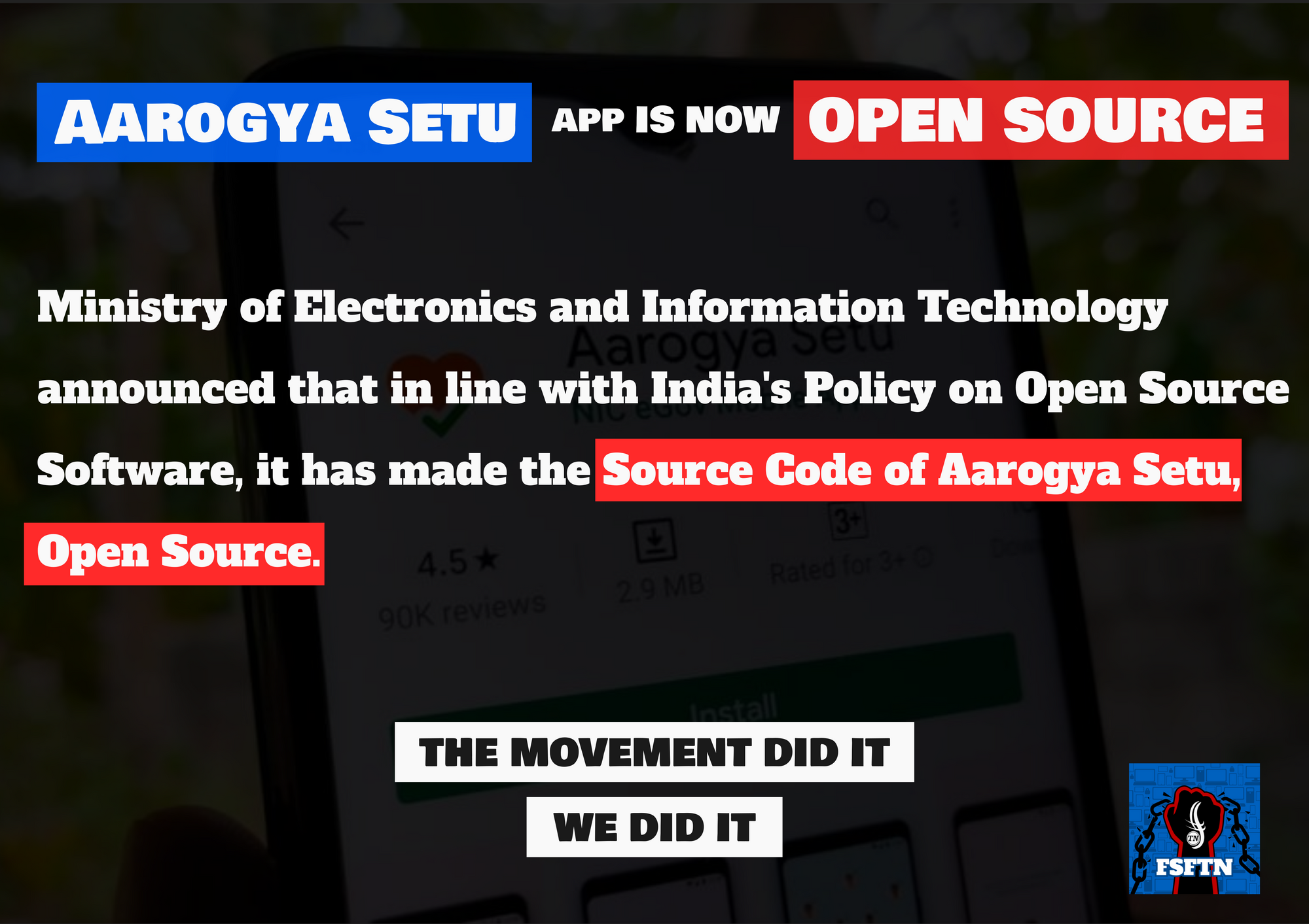 Aarogya Setu App is now Open Source