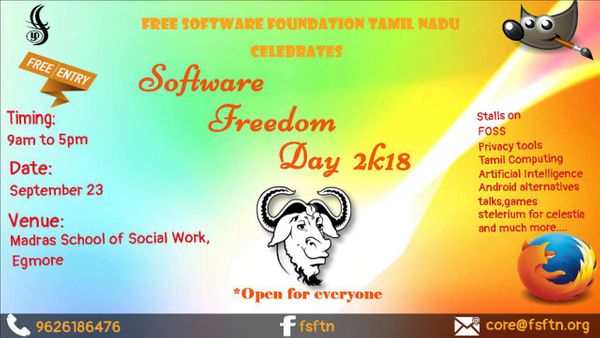 Software Freedom Day 2K18 - Event Report